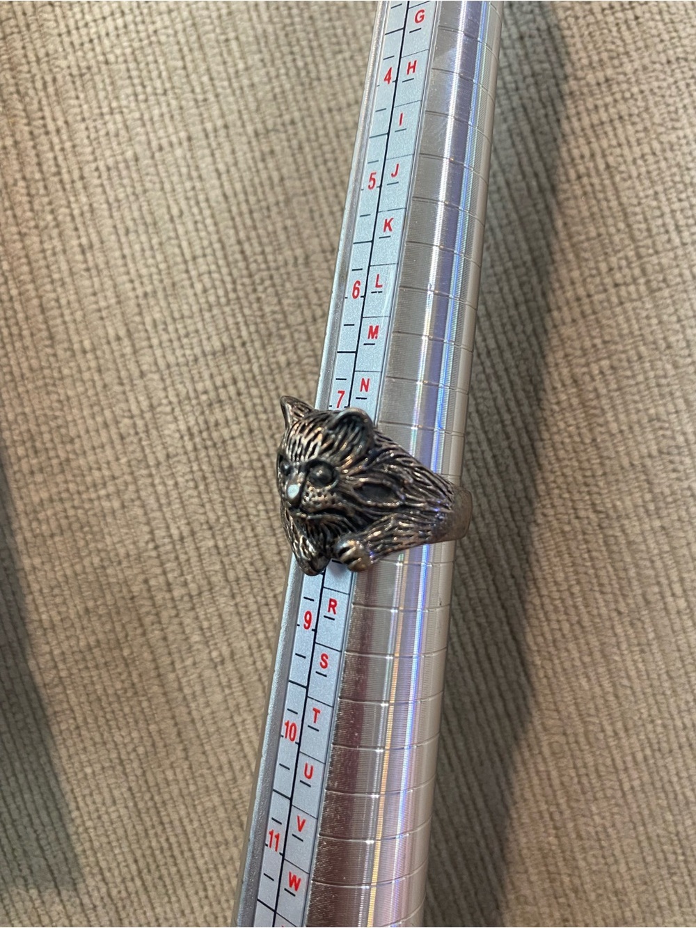 Cheshire Cat ring sterling silver - Picture 2 of 3